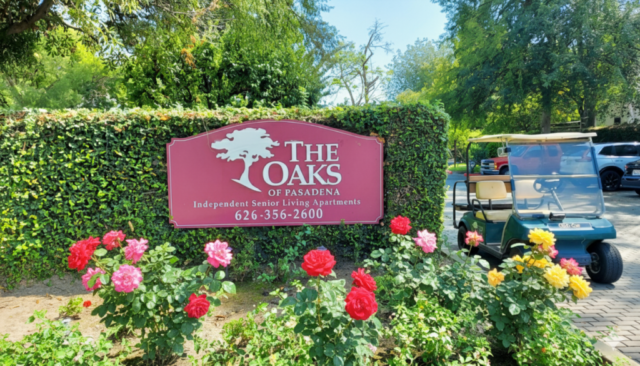 Front Entrance Sign – The Oaks of Pasadena